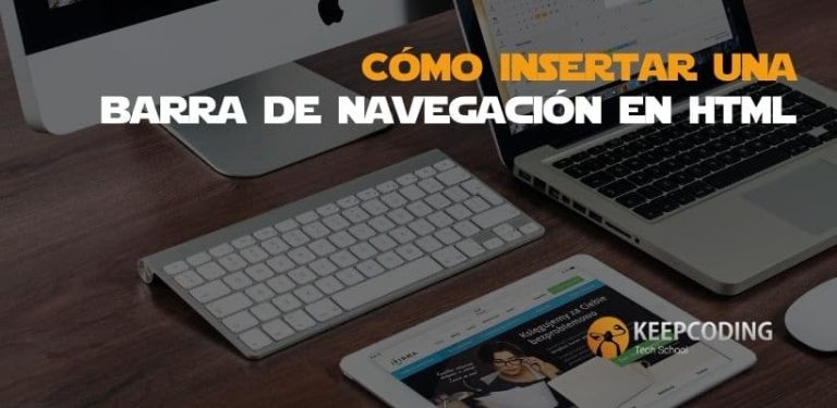 cómo insertar una barra de navegación en html