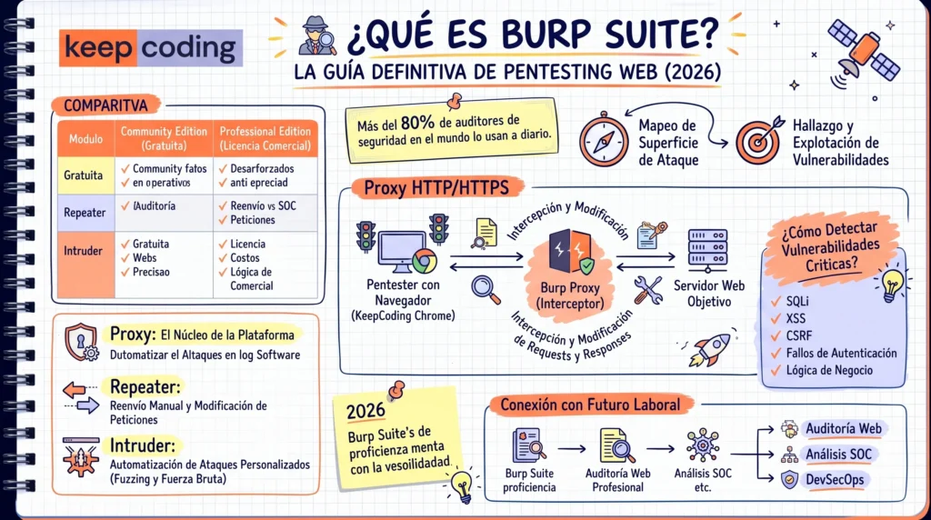 ¿Qué es Burp Suite, cómo funciona y por qué es indispensable en el pentesting web? 1 Qué es Burp Suite