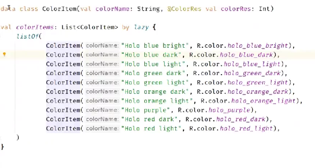 Ejemplo de cómo modelar colores en nuestra app Android 1