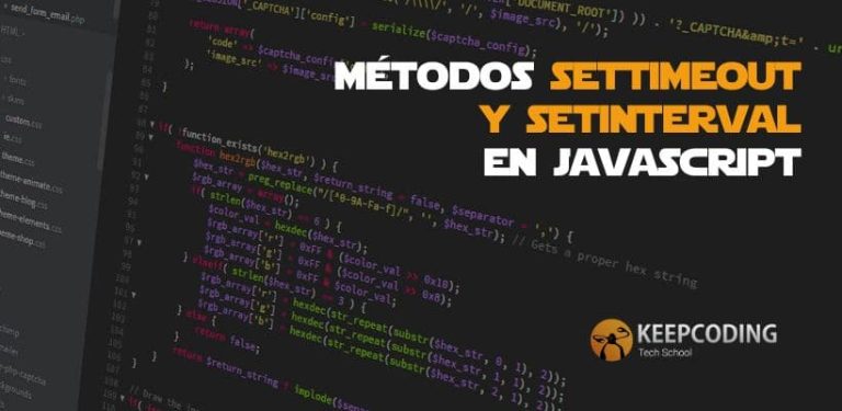 Métodos setTimeOut y setInterval en JavaScript