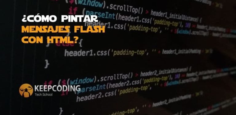 pintar mensajes flash con HTML