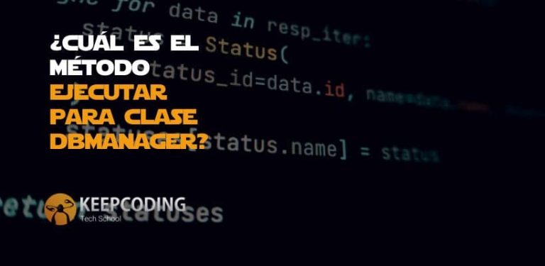 método ejecutar para clase DBManager