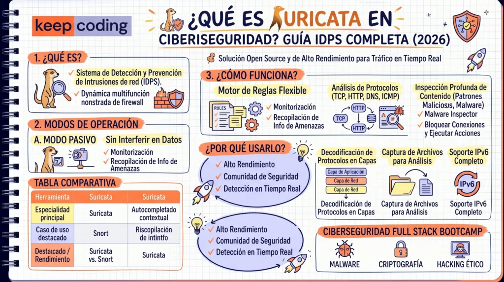 ¿Qué es Suricata en ciberseguridad? 1 Qué es Suricata en ciberseguridad