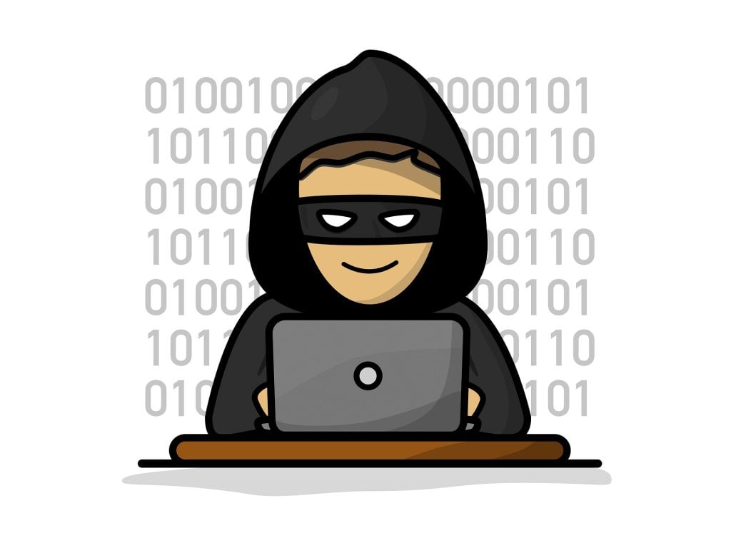 hacker accediendo a una computadora