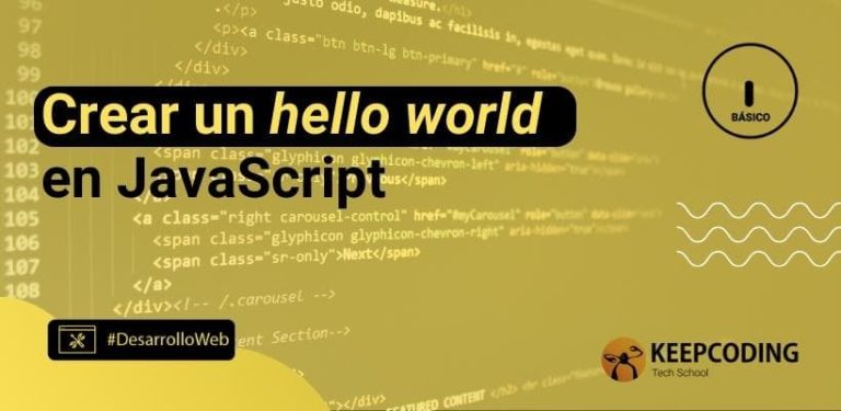 Crear un hello world en JavaScript