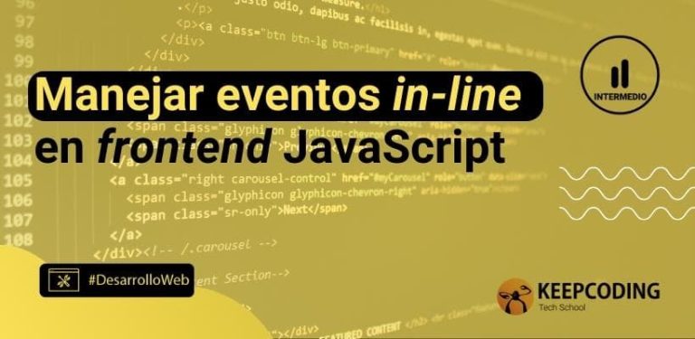 manejar eventos in-line en frontend JavaScript