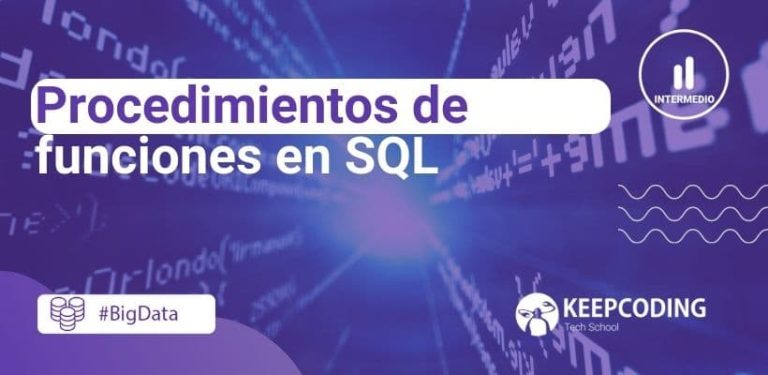 Procedimientos de funciones en SQL