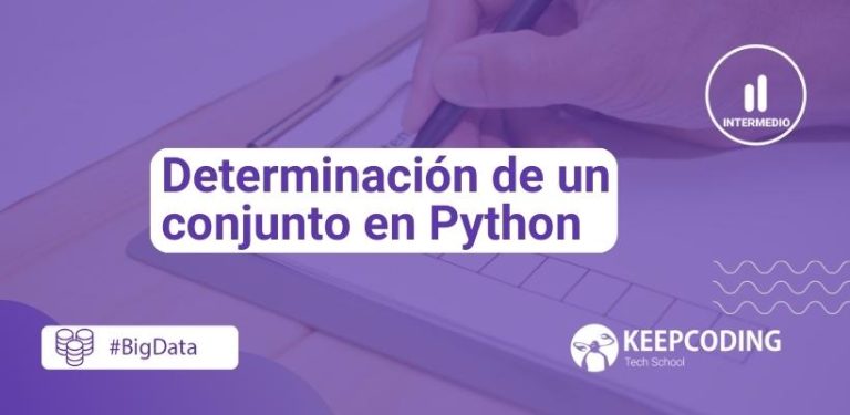 Determinación de un conjunto en Python