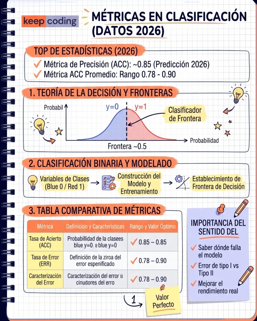 Métricas en clasificación: algunas generalidades 2 Métricas en clasificación