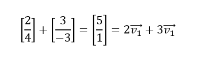 Combinaciones lineales entre vectores 3