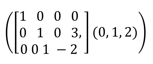 Espacio fila y espacio columna en una matriz 1
