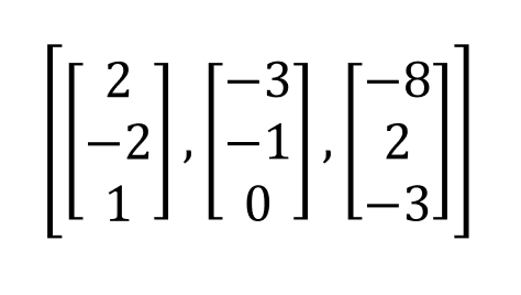 Espacio fila y espacio columna en una matriz 2