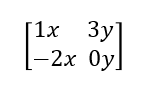 Ejemplo de matrices en la transformación lineal 2