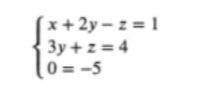 Sistema de ecuaciones sin solución 5