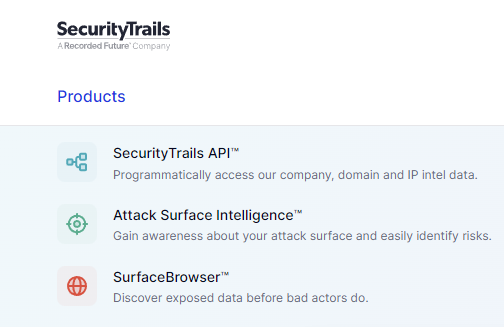 ¿Qué es SecurityTrails? 3