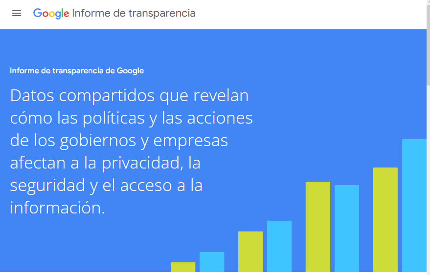 ¿Qué es Google Transparency? 1