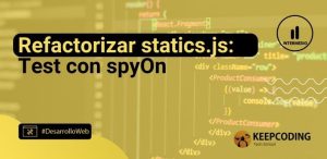 Refactorizar statics.js: Test con spyOn