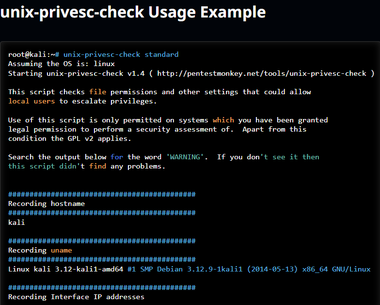 ¿Qué es Unix-privesc-checker? 1