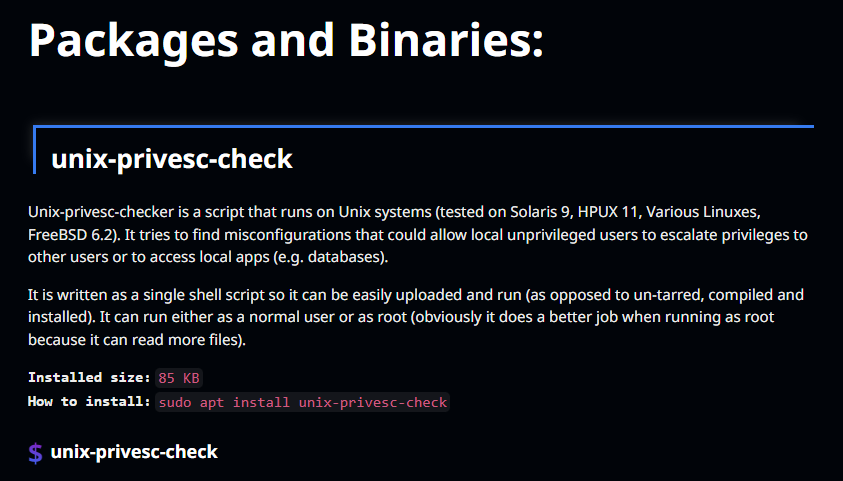 ¿Qué es Unix-privesc-checker? 2