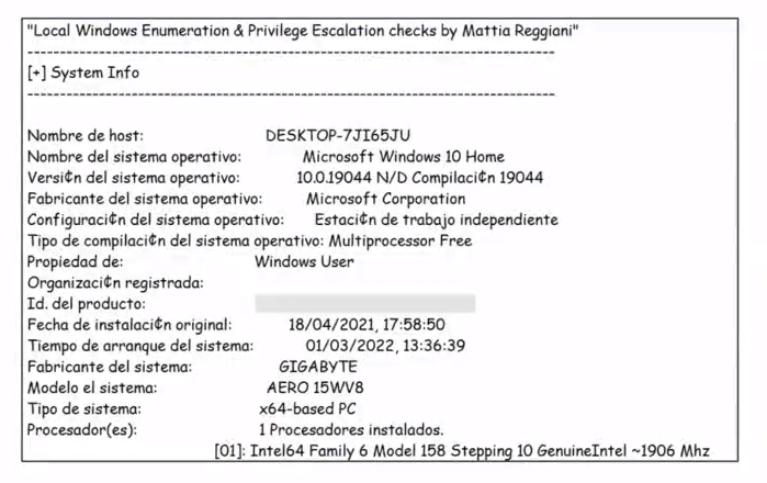 Análisis de equipo Windows accedido en ciberataque