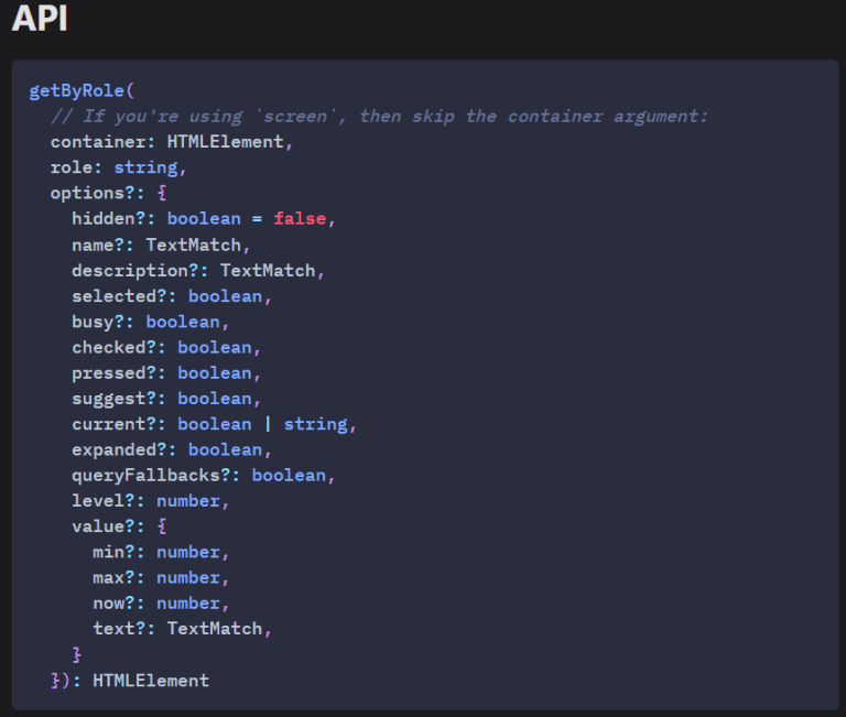 Descubre el comando ByRole en React Testing Library