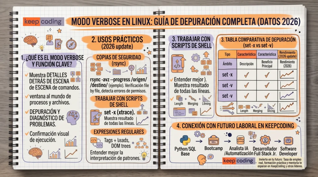 ¿Qué es el modo Verbose en Linux y cómo utilizarlo? 1 modo Verbose en Linux