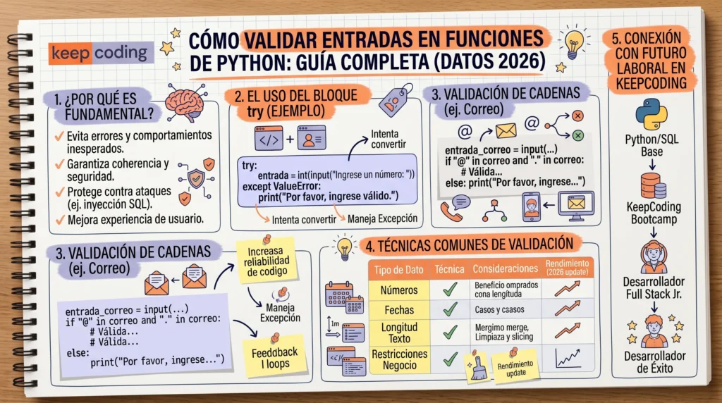Cómo validar entradas en funciones de Python 1 validar entradas en funciones de Python