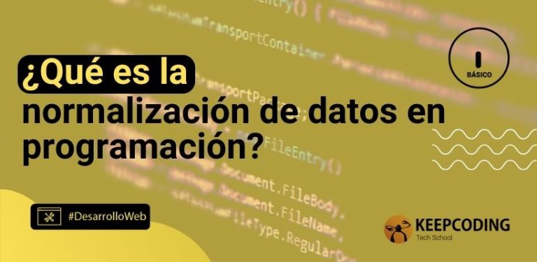 ¿Qué es la normalización de datos en programación?