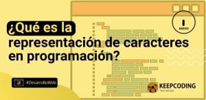 ¿Qué es la representación de caracteres en programación?