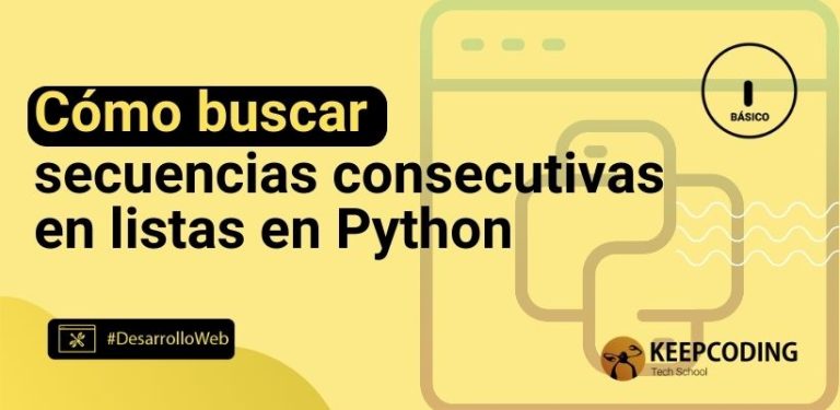 Cómo buscar secuencias consecutivas en listas en Python