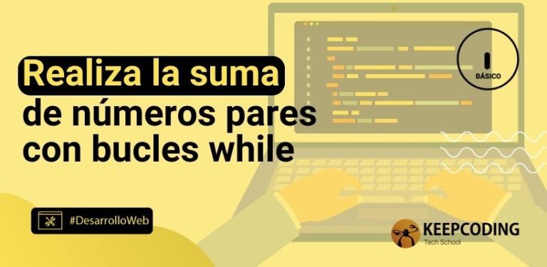 Realiza la suma de números pares con bucles while