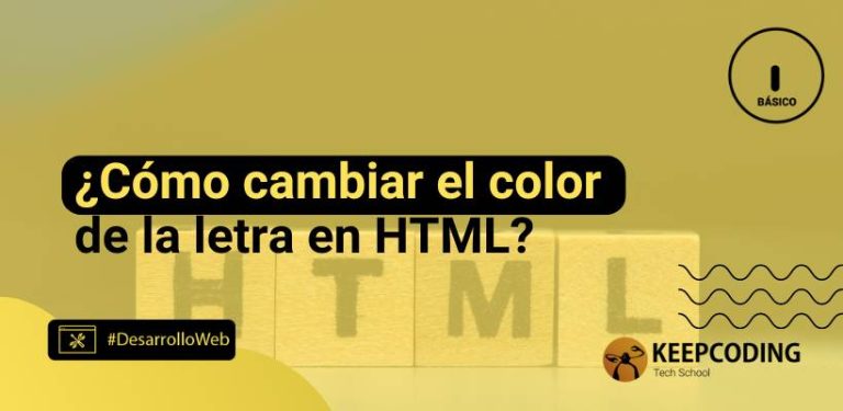 ¿Cómo cambiar el color de la letra en HTML