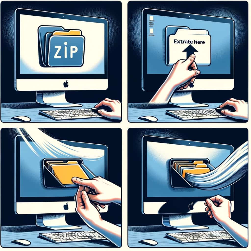 ¿Cómo descomprimir un archivo zip?