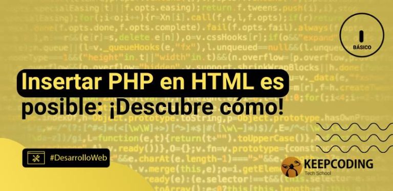 insertar php en html