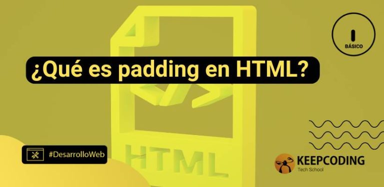 ¿Qué es padding en HTML