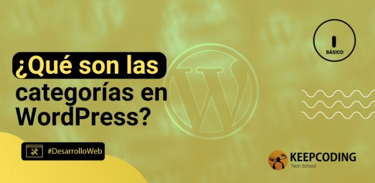 ¿Qué son las categorías en WordPress?