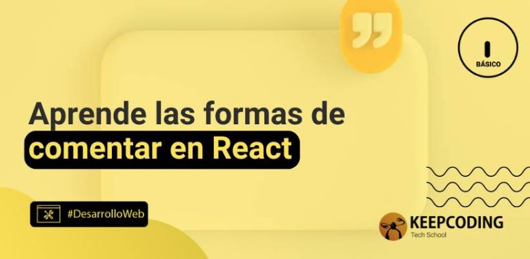 comentar en react