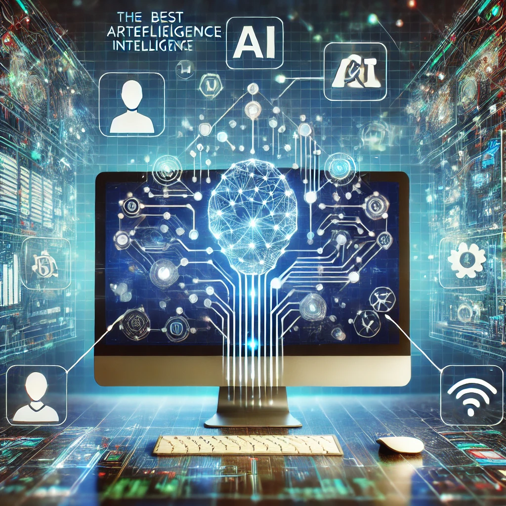 Las 5 mejores IA para hacer mapas - DALL%C2%B7E 2025 02 25 19.15.42 A High Quality Digital Illustration Representing The Best AI Tools For Creating Concept Maps. The Image Features A Futuristic Computer Screen Displayi.webp