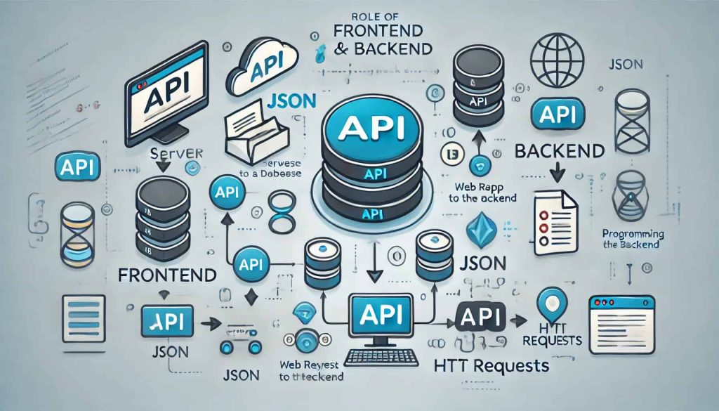 ¿Qué función cumple una API en el frontend y backend?