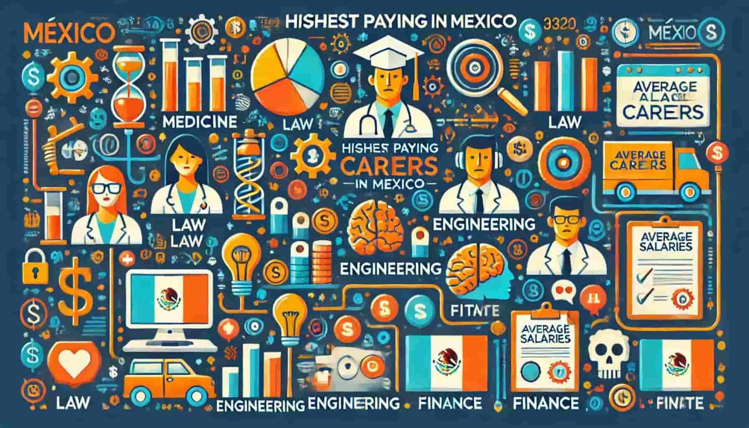 Carreras mejor pagadas en México en el 2026: Top 20