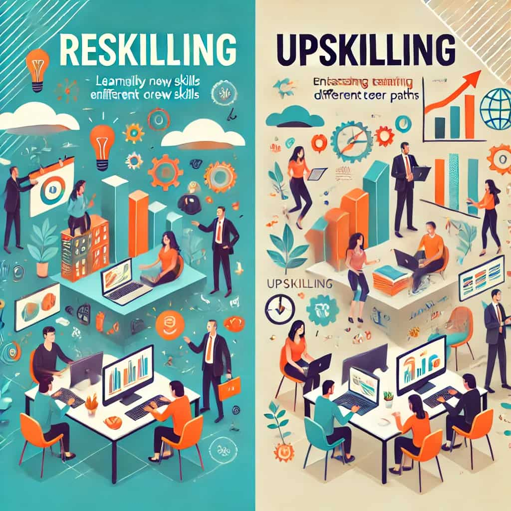 diferencias entre reskilling y upskilling