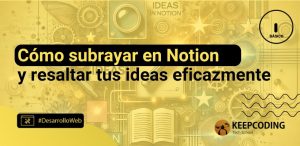 subrayar en Notion