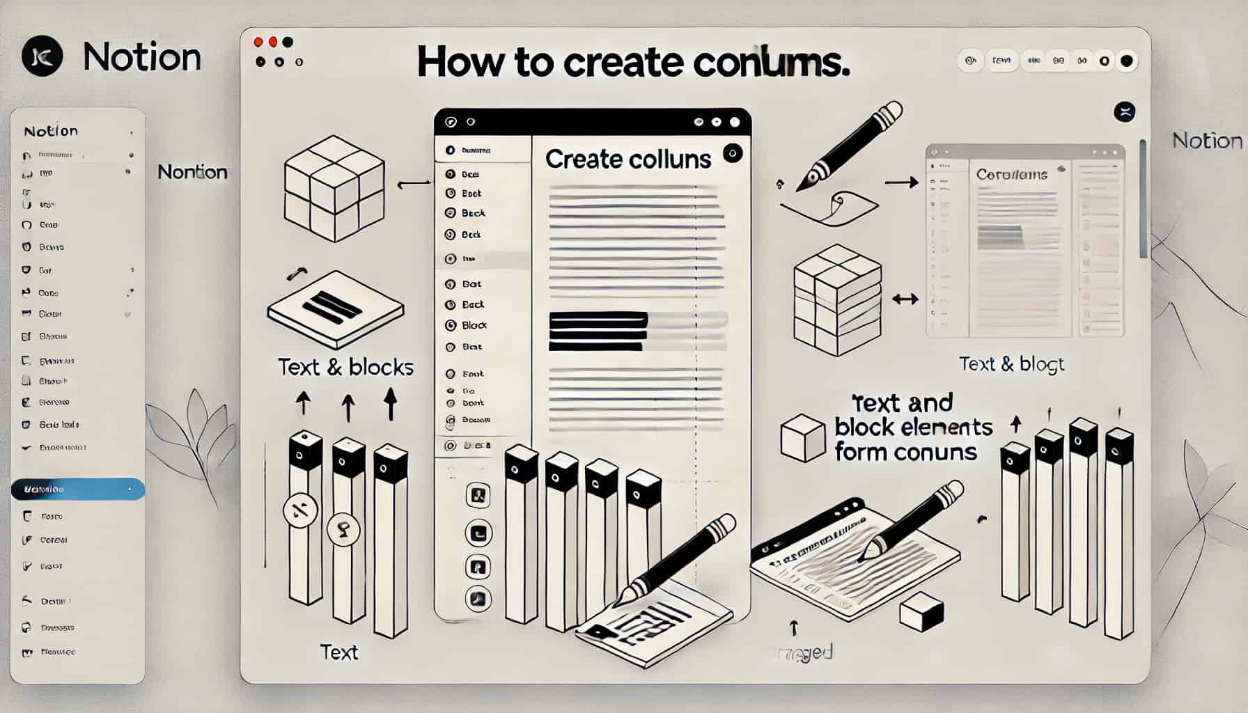 cómo poner columnas en Notion