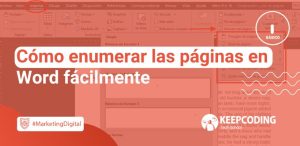 Cómo enumerar las páginas en Word fácilmente