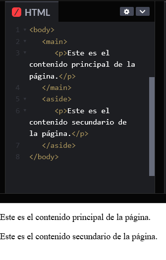 ¿Cómo hacer un aside en HTML y CSS?: ejemplo 1