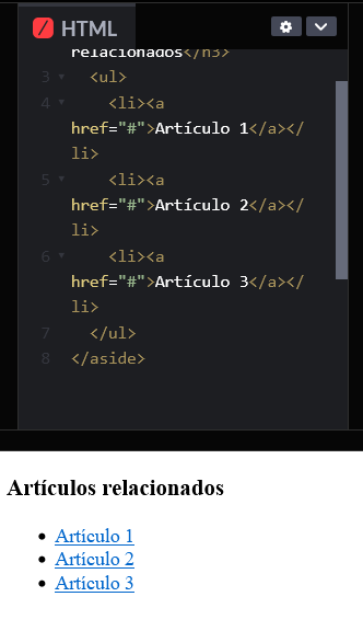 ¿Cómo hacer un aside en HTML y CSS?: aside básico