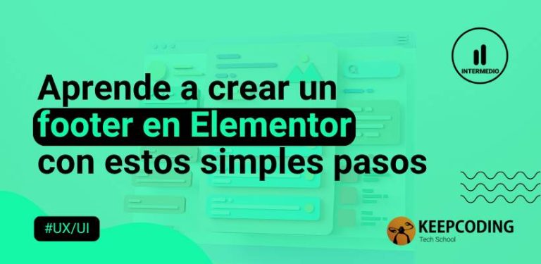 footer en elementor