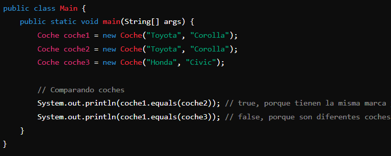 equals en Java