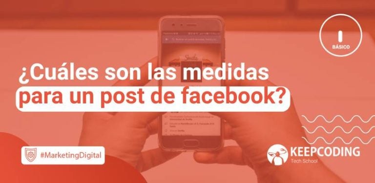 medidas para un post de facebook