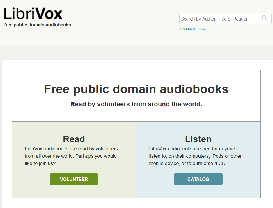 audiolibros gratis: librivox